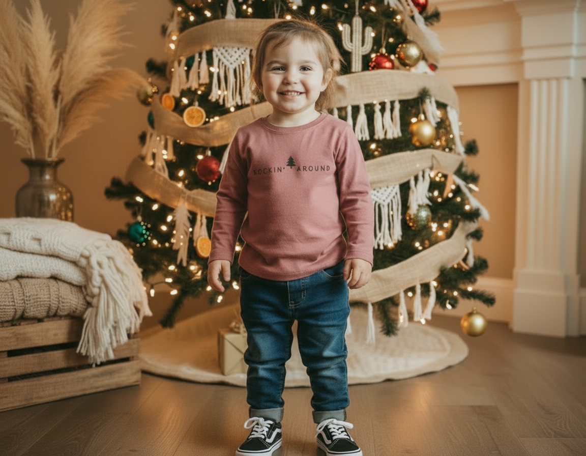 Toddler Rockin Around Christmas Crewneck