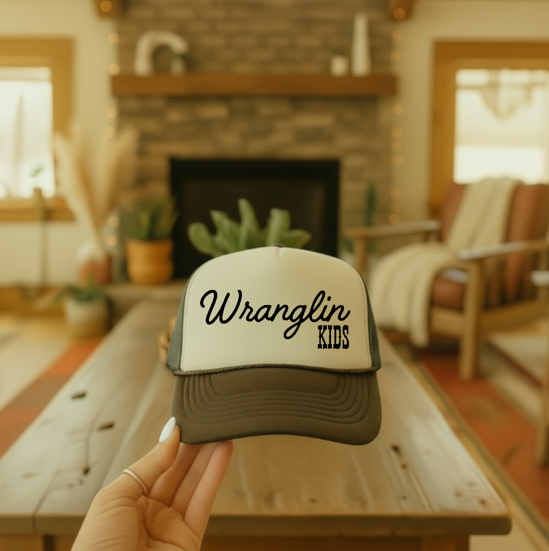Wranglin' Kids Western Trucker Hat