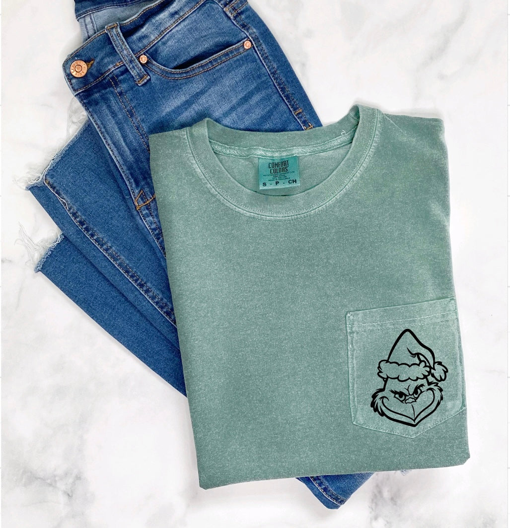 Grinch Pocket Long Sleeve